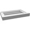 Ekena Millwork Vertical Surface Mount PVC Gable Vent: Functional, w/ 2"W x 2"P Brickmould Sill Frame, 18"W x 12"H GVPVE18X1203SF - alternate 5